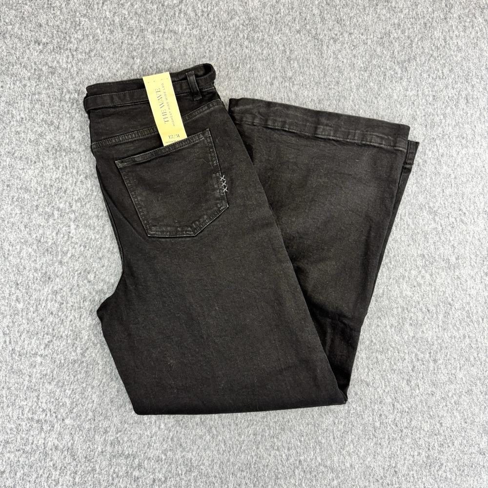 Scotch & Soda Wide Leg Jeans Black Belted Garment Dyed Womens 31 - Picture 2 of 13